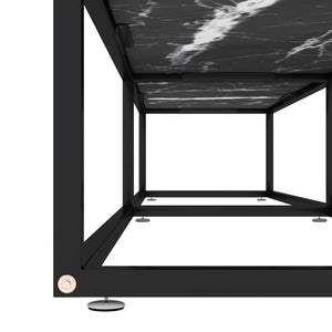 Έπιπλο Τηλεόρασης Λευκό Όψη Μαρμάρου 180x40x40,5εκ Γυαλί Ασφαλ.