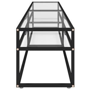 Έπιπλο Τηλεόρασης Διαφανές 200 x 40 x 40,5 εκ. από Γυαλί Ασφαλ.