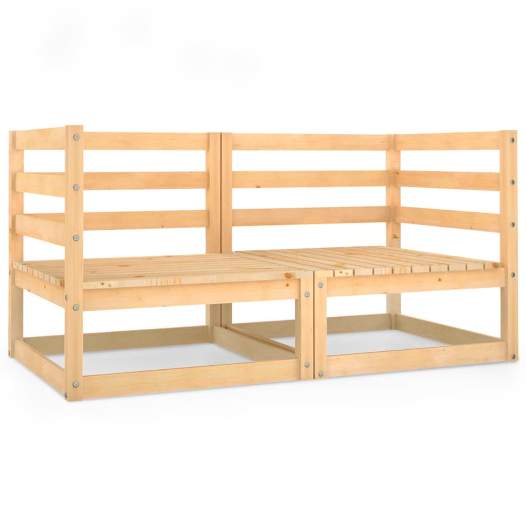 Καναπές Κήπου Διθέσιος από Μασίφ Ξύλο Πεύκου - PAKOBAZAAR