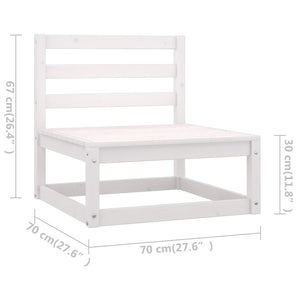 Σαλόνι Κήπου 11 Τεμαχίων από Μασίφ Ξύλο Πεύκου
