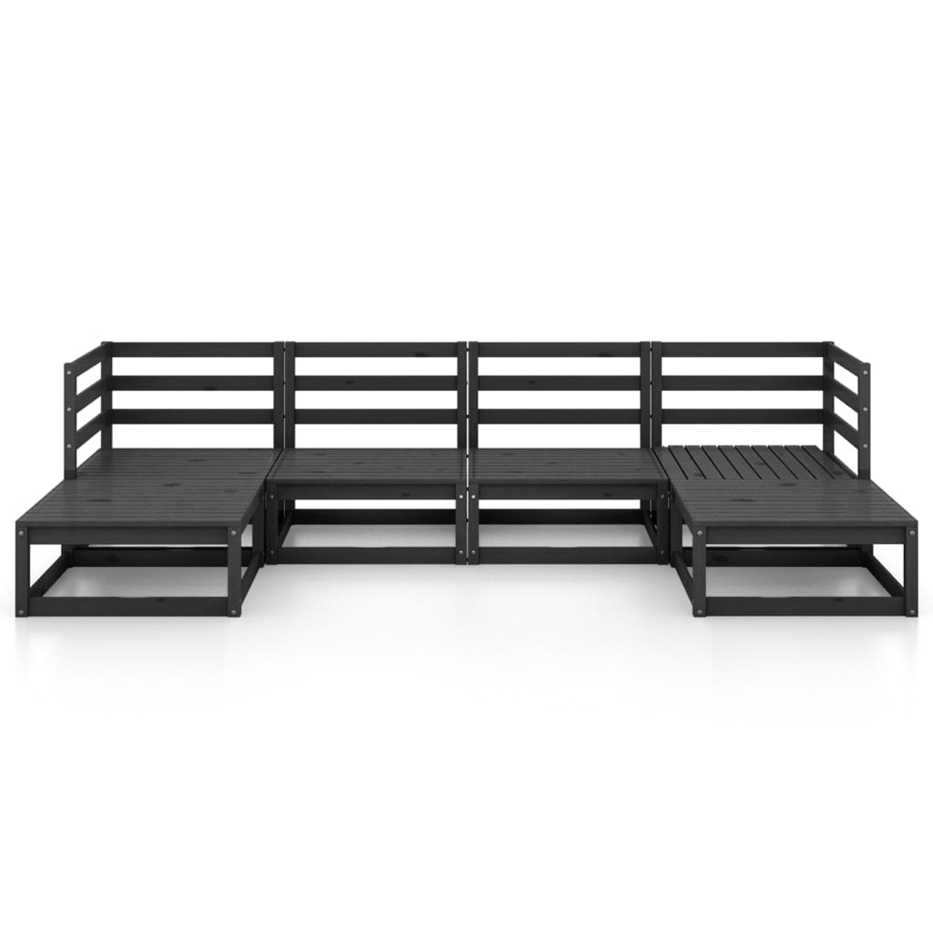 Σαλόνι Κήπου 6 Τεμαχίων από Μασίφ Ξύλο Πεύκου - PAKOBAZAAR