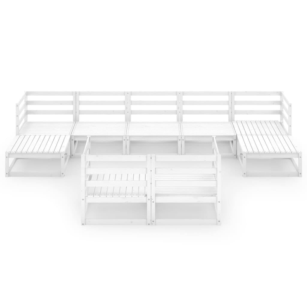 Σαλόνι Κήπου 9 Τεμαχίων από Μασίφ Ξύλο Πεύκου - PAKOBAZAAR