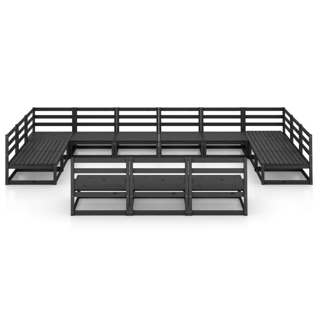 Σαλόνι Κήπου 13 Τεμαχίων από Μασίφ Ξύλο Πεύκου - PAKOBAZAAR