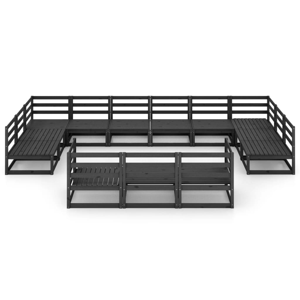 Σαλόνι Κήπου 13 Τεμαχίων από Μασίφ Ξύλο Πεύκου - PAKOBAZAAR