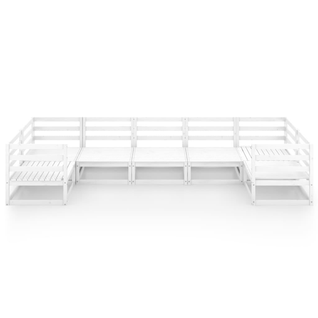 Σαλόνι Κήπου Σετ 7 Τεμαχίων από Μασίφ Ξύλο Πεύκου - Pakobazaar