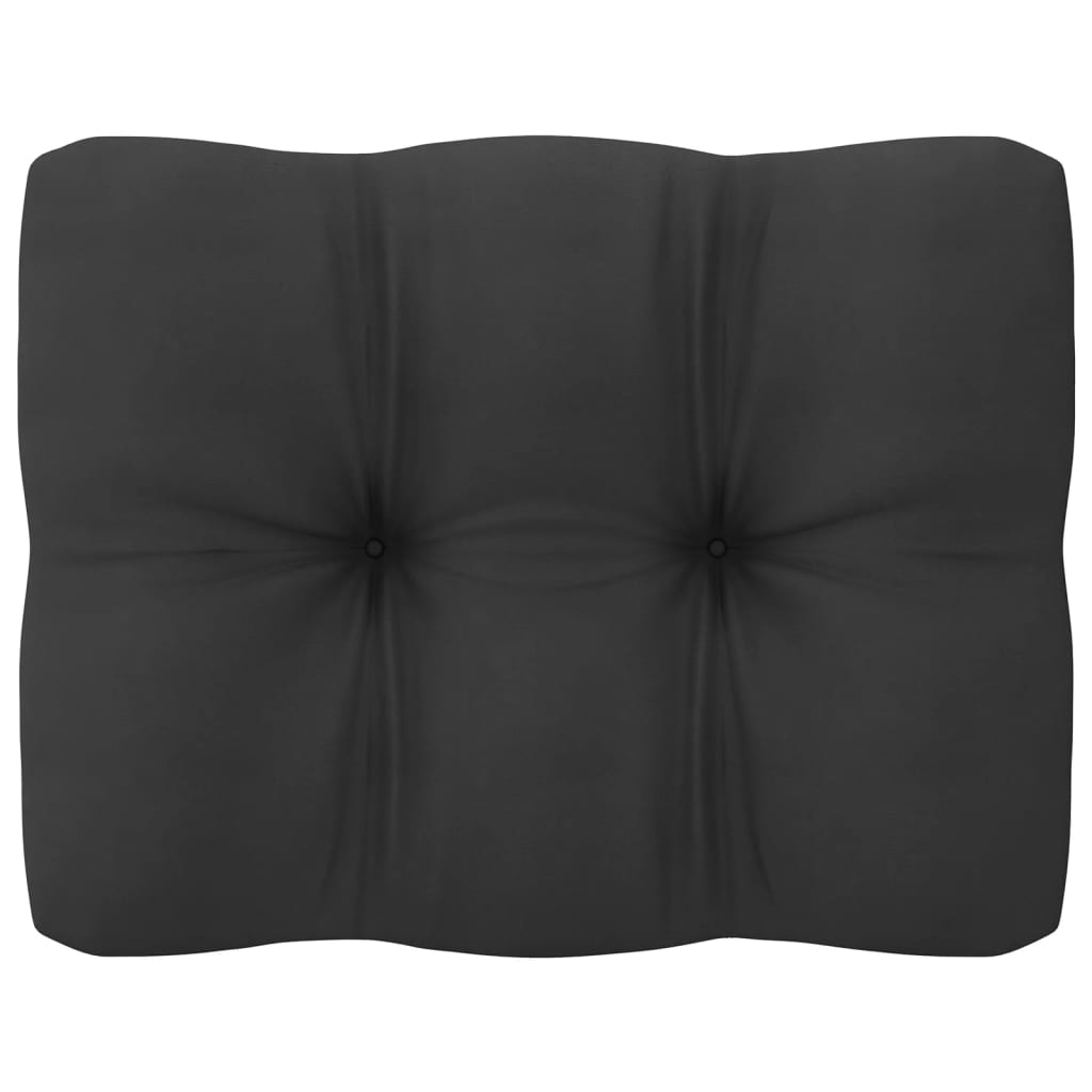 Καναπές Κήπου Τριθέσιος από Μασίφ Ξύλο Πεύκου με Μαξιλάρια