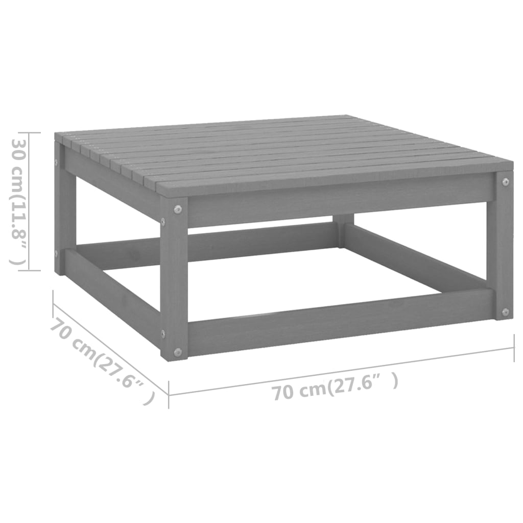 Σαλόνι Κήπου Σετ 8 Τεμαχίων από Μασίφ Ξύλο Πεύκου & Μαξιλάρια - Pakobazaar