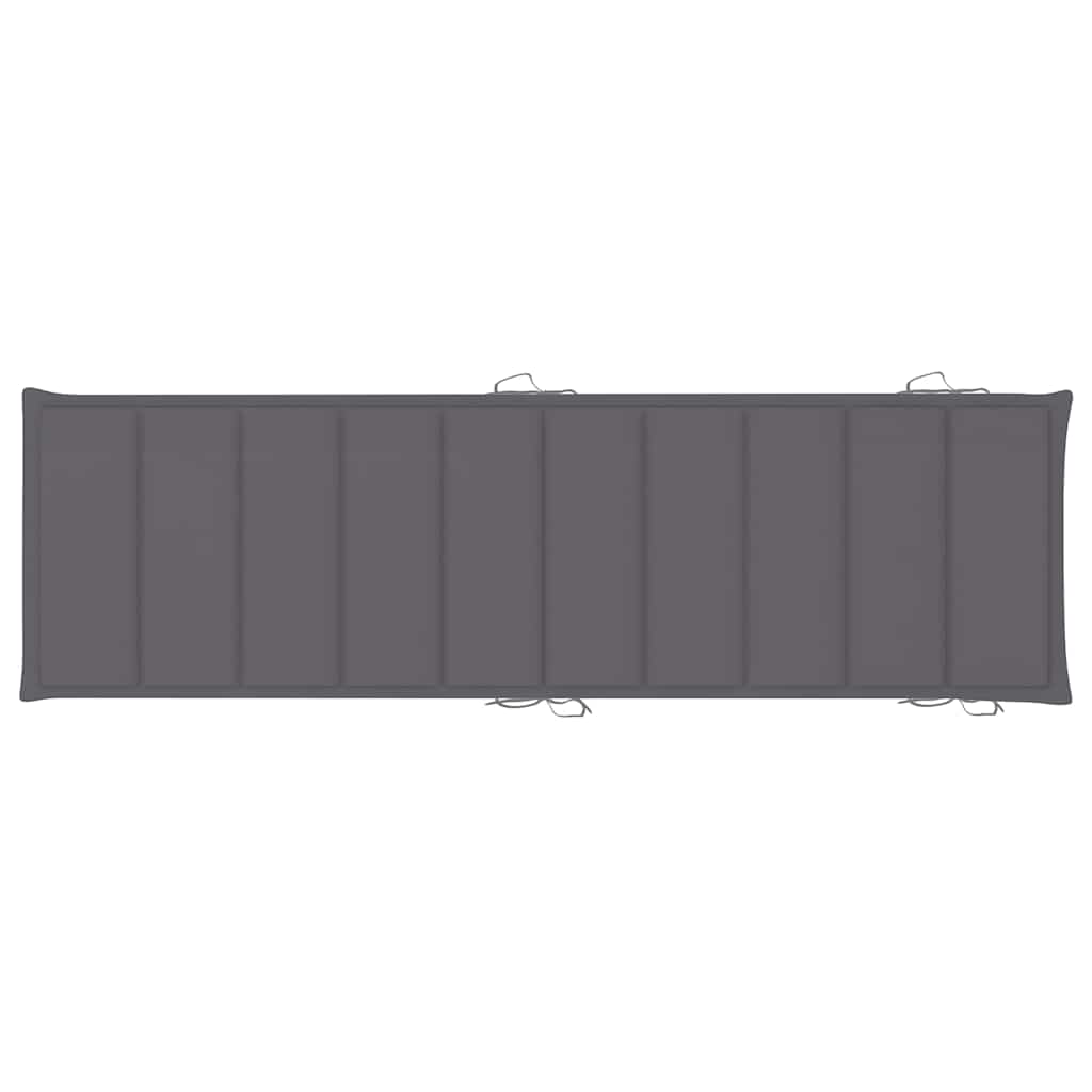 Ξαπλώστρες 2 τεμ. από Μασίφ Ξύλο Ακακίας με Μαξιλάρια - PAKOBAZAAR