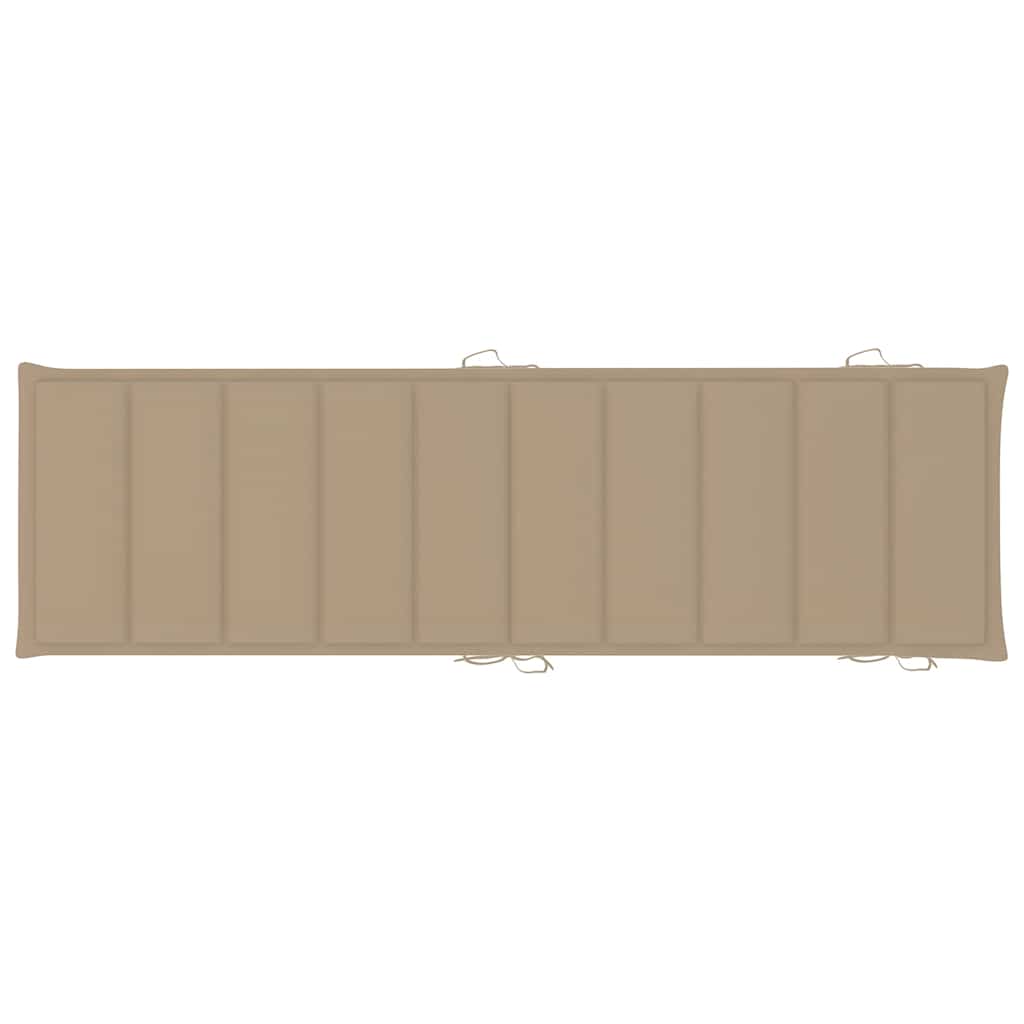 Ξαπλώστρες 2 τεμ. από Μασίφ Ξύλο Ακακίας με Μαξιλάρια - PAKOBAZAAR