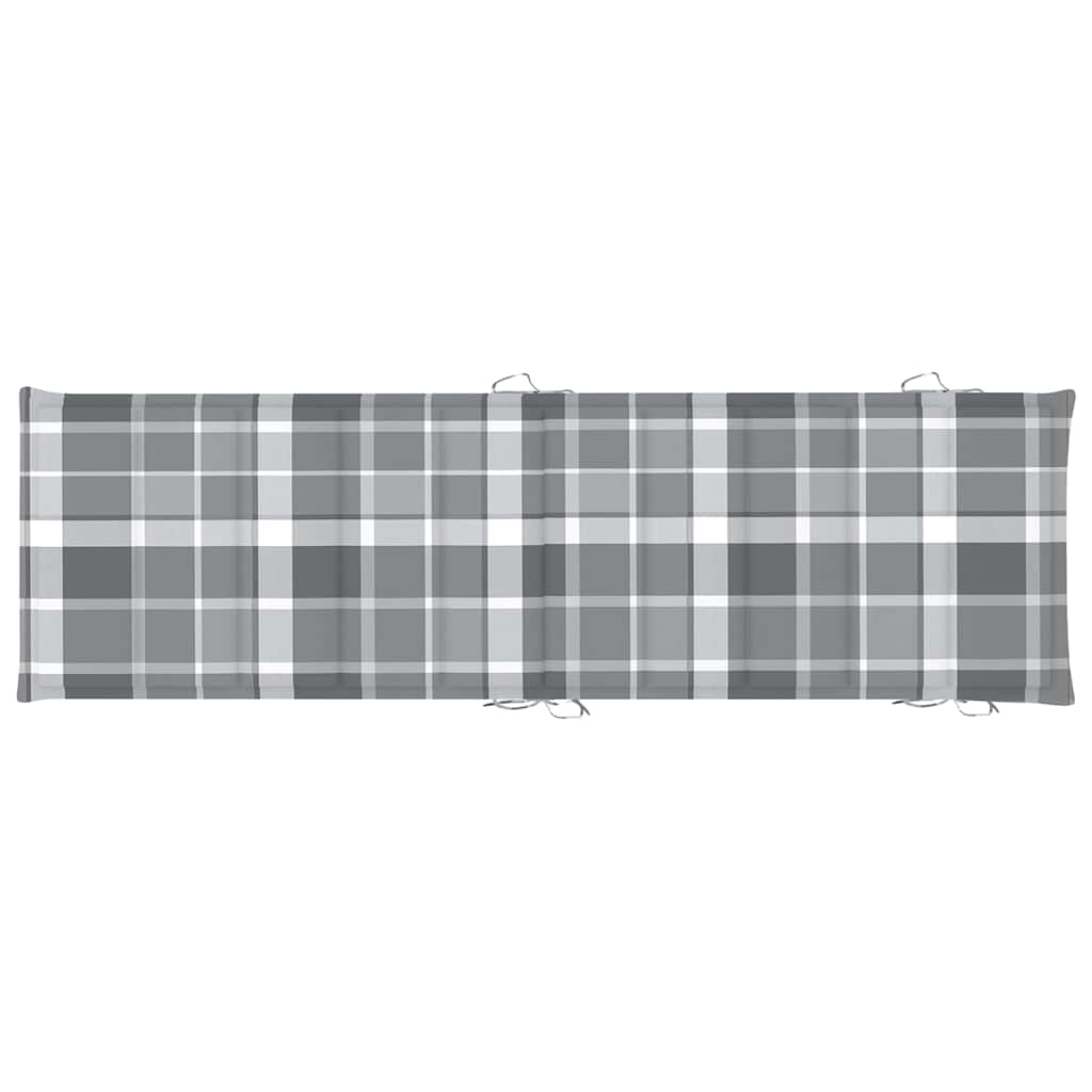 Ξαπλώστρες 2 τεμ. από Μασίφ Ξύλο Ακακίας με Μαξιλάρια - Pakobazaar