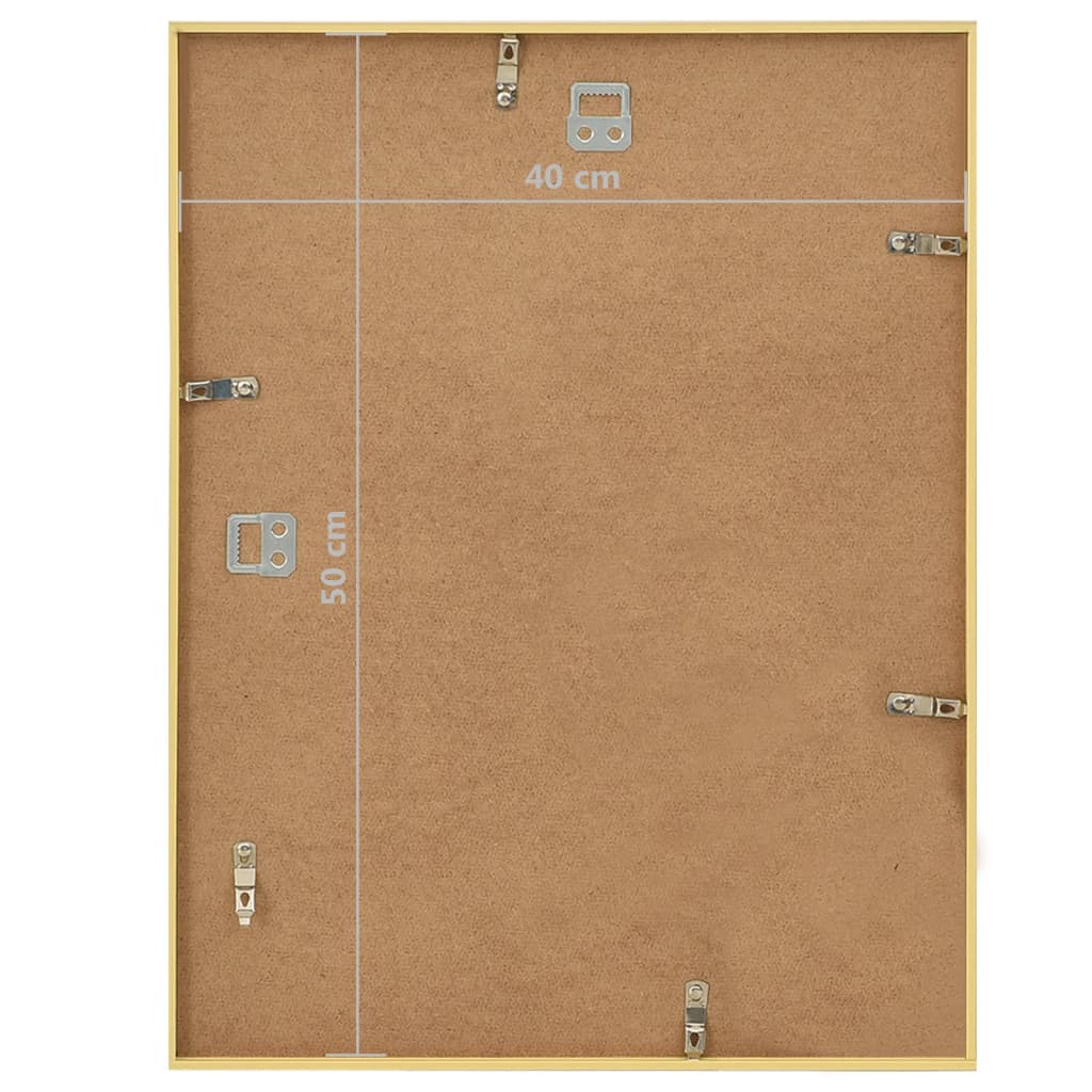 Κορνίζες Κολάζ Τοίχου 3 τεμ. Χρυσές 40 x 50 εκ. MDF