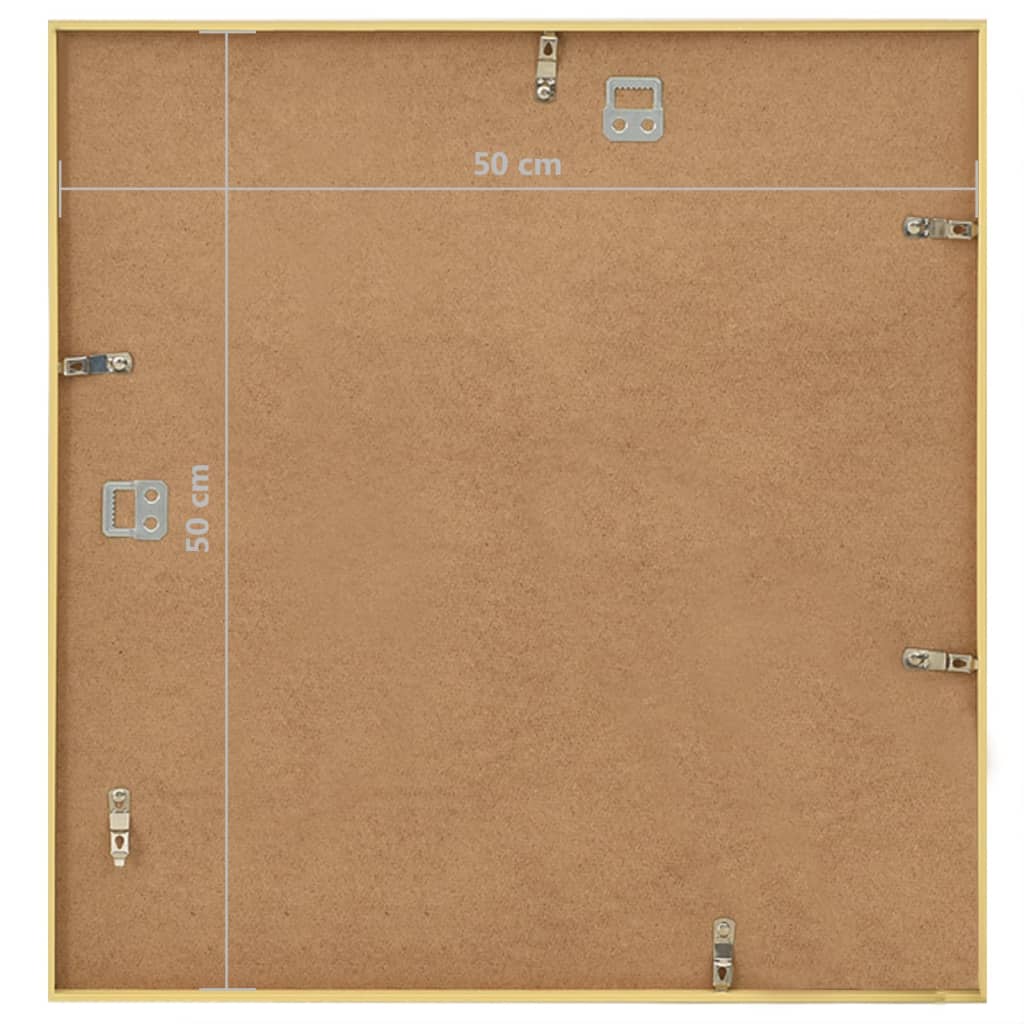 Κορνίζες Κολάζ Τοίχου 3 τεμ. Χρυσές 50 x 50 εκ. MDF
