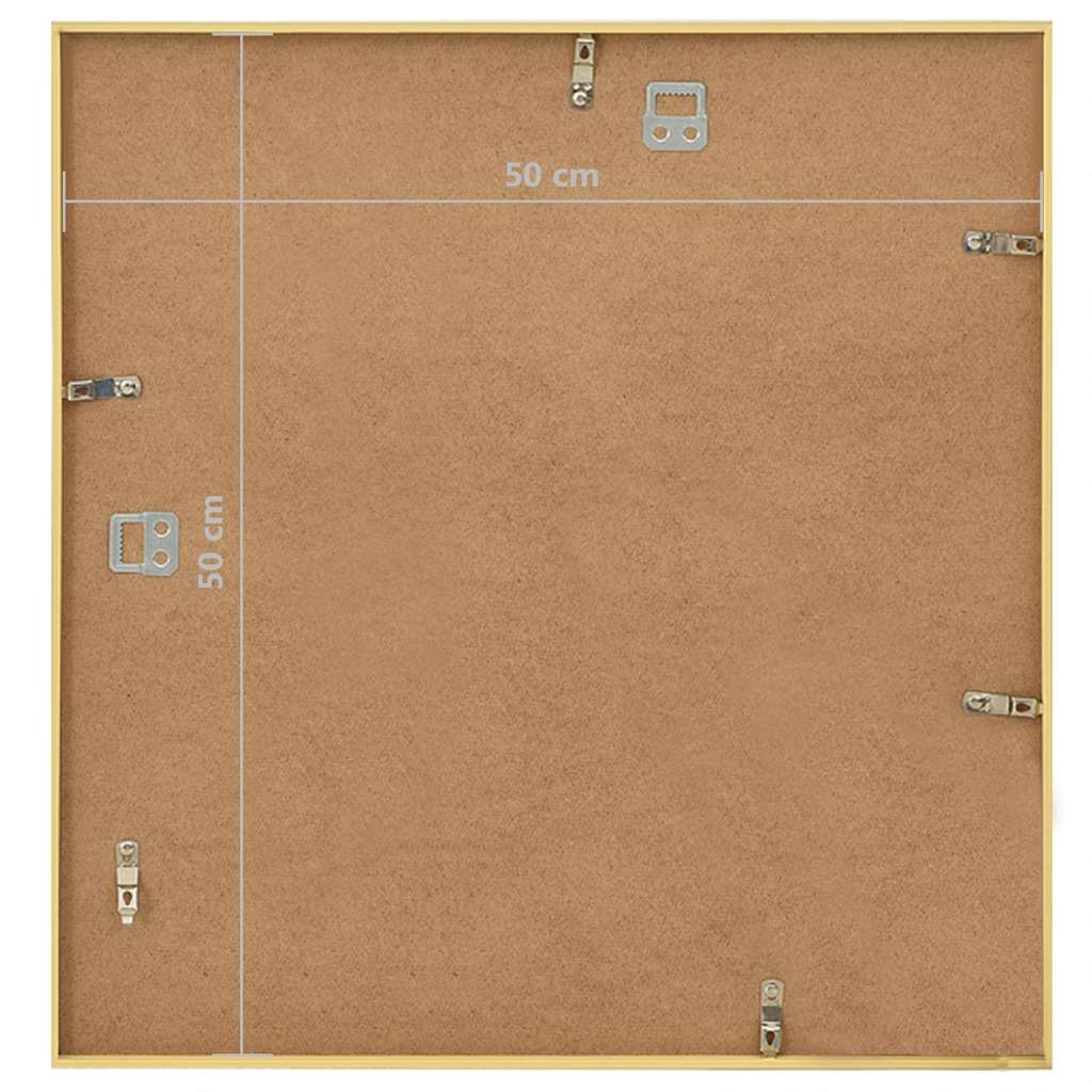 Κορνίζες Κολάζ Τοίχου 5 τεμ. Χρυσές 50 x 50 εκ. MDF