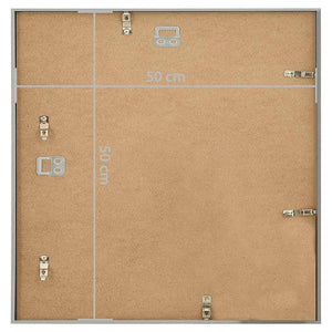 Κορνίζες Κολάζ για Τοίχο 3 τεμ. Ασημί 50 x 50 εκ. MDF