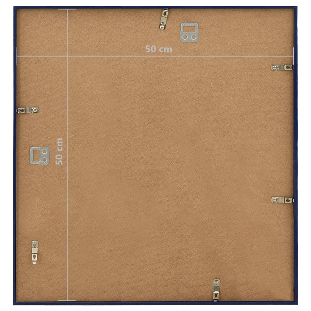 Κορνίζες Κολάζ Τοίχου 3 τεμ. Μπλε 50 x 50 εκ. MDF - Pakobazaar