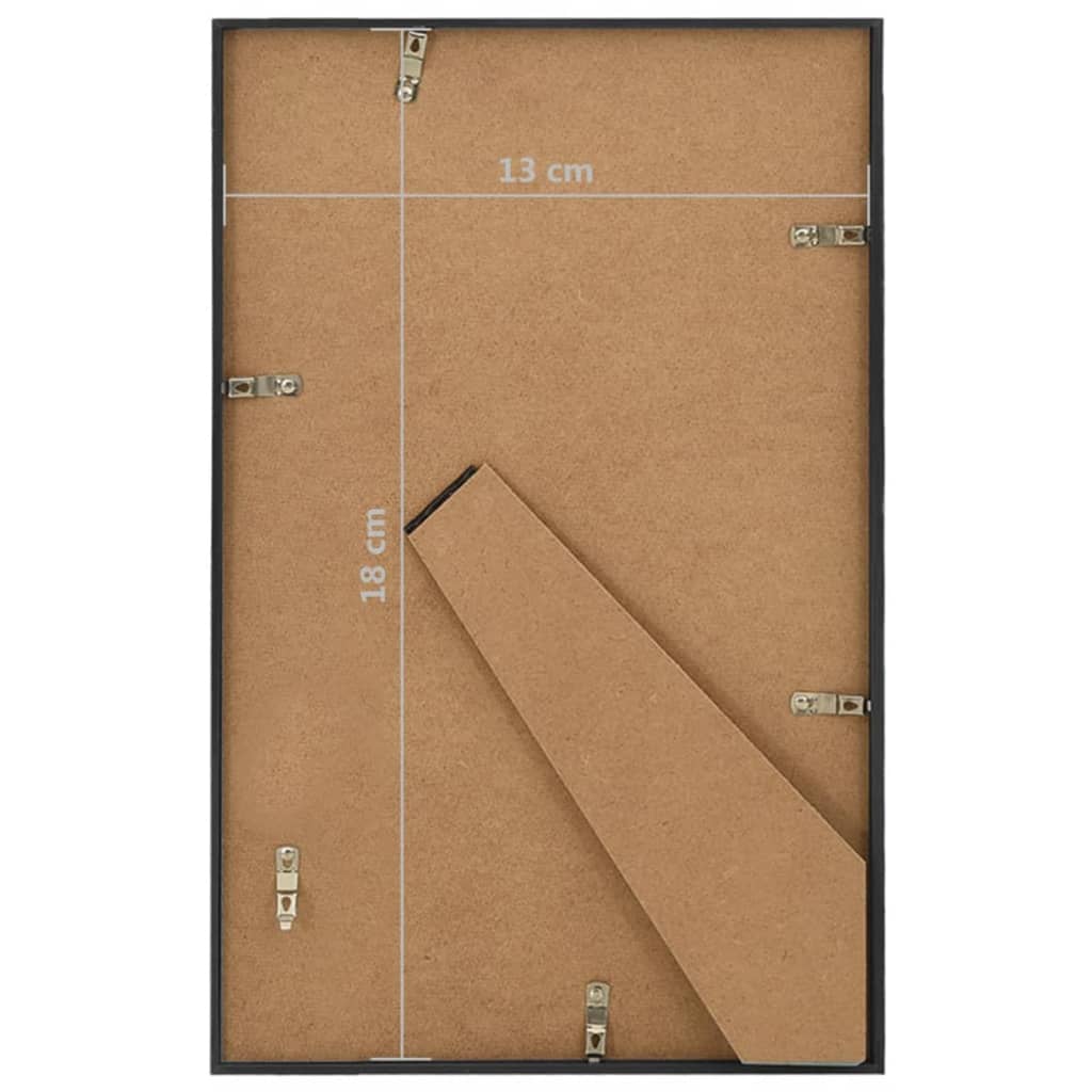 Κορνίζες Κολάζ Επιτραπέζιες 10 τεμ. Μαύρο 13 x 18 εκ. MDF