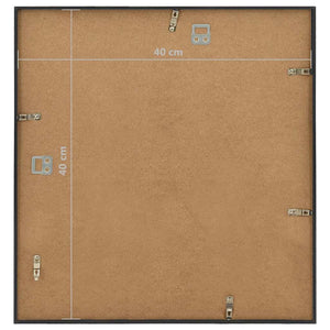 Κορνίζες Κολάζ Τοίχου 3 τεμ. Μαύρες 40 x 40 εκ. MDF