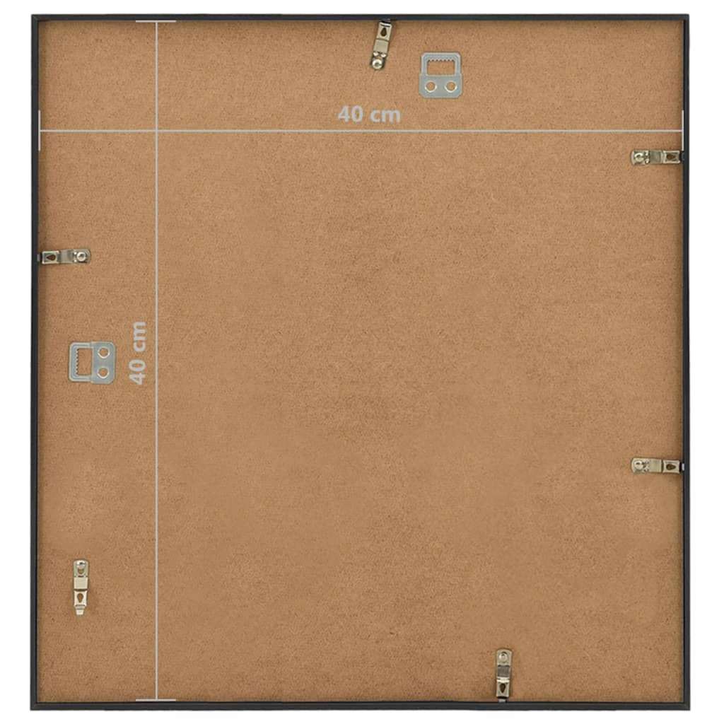 Κορνίζες Κολάζ Τοίχου 5 τεμ. Μαύρο 40 x 40 εκ. MDF