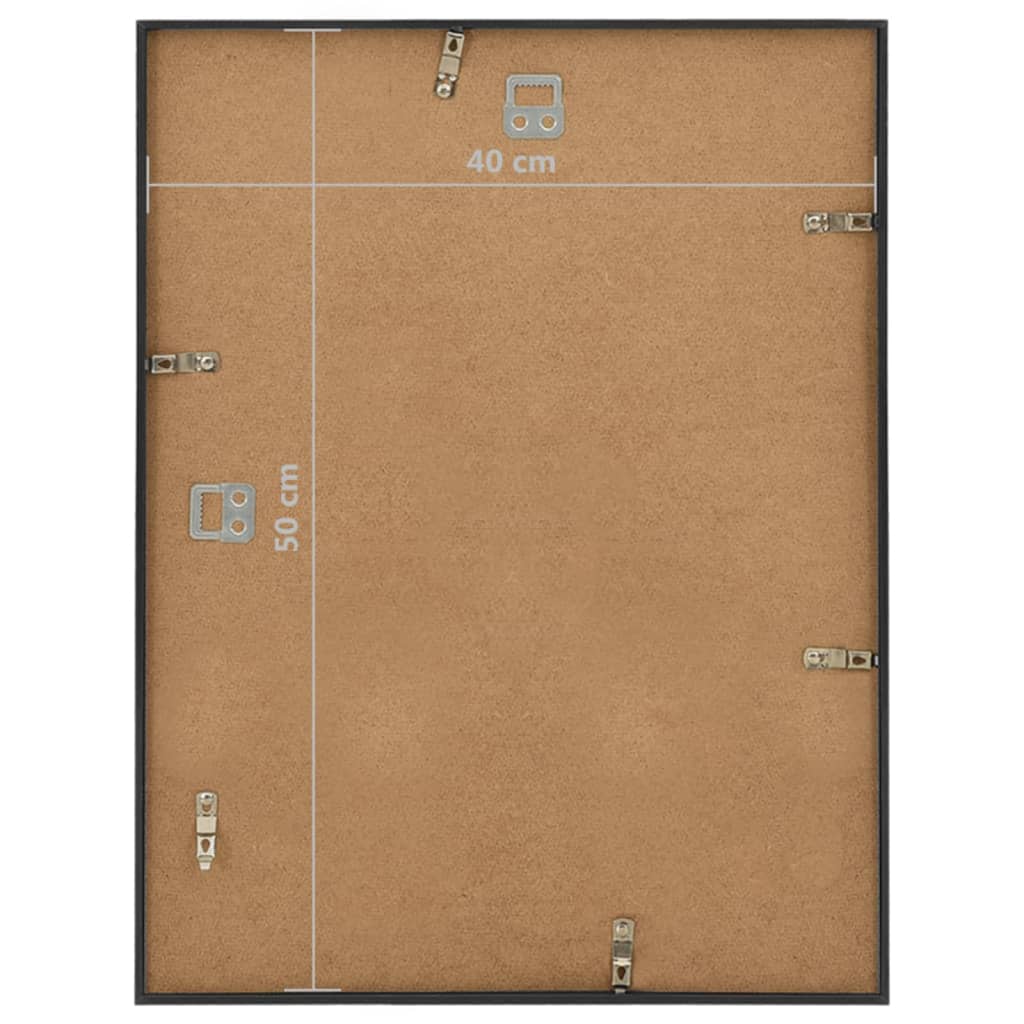Κορνίζες Κολάζ Τοίχου 3 τεμ. Μαύρες 40 x 50 εκ. MDF