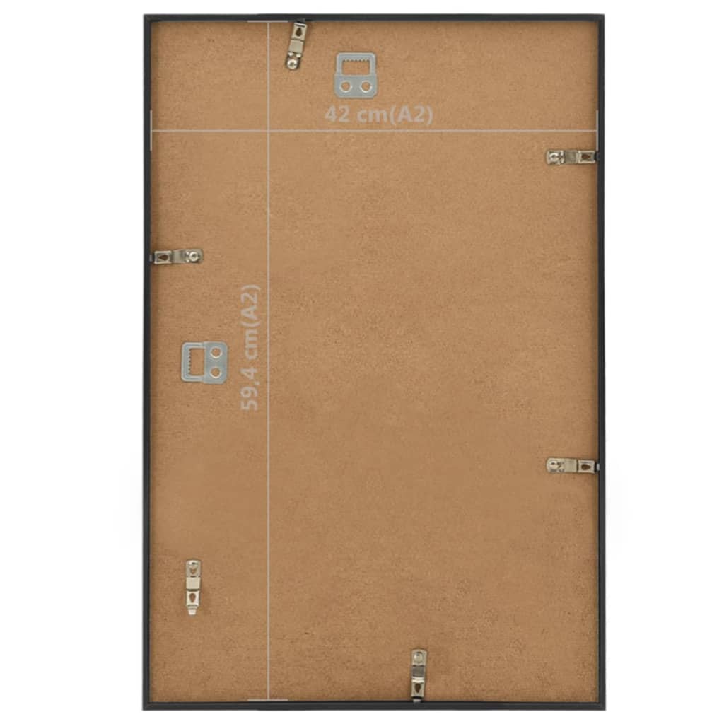 Κορνίζες Κολάζ Τοίχου 3 τεμ. Μαύρες 42 x 59,4 εκ MDF