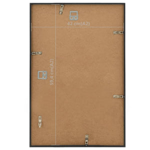Κορνίζες Κολάζ Τοίχου 3 τεμ. Μαύρες 42 x 59,4 εκ MDF