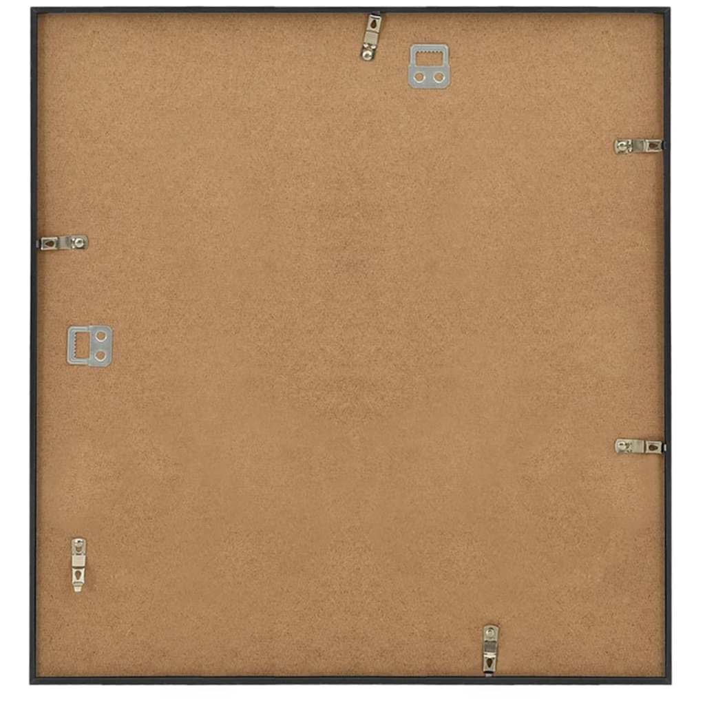 Κορνίζες Κολάζ Τοίχου 3 τεμ. Μαύρες 50 x 50 εκ. MDF