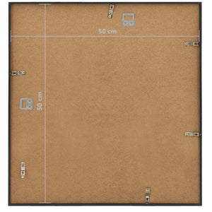 Κορνίζες Κολάζ Τοίχου 3 τεμ. Μαύρες 50 x 50 εκ. MDF