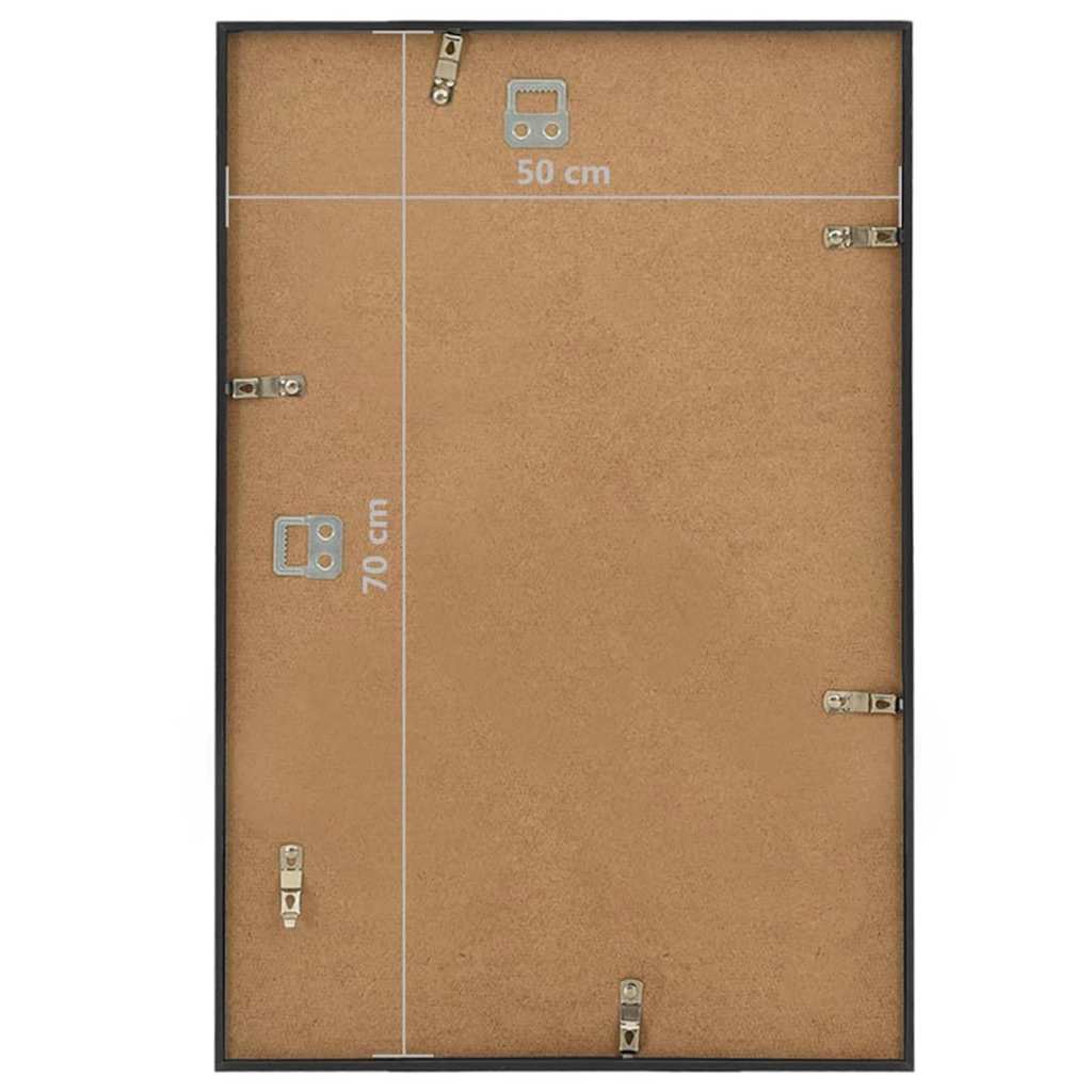 Κορνίζες Κολάζ Τοίχου 3 τεμ. Μαύρες 50 x 70 εκ. MDF