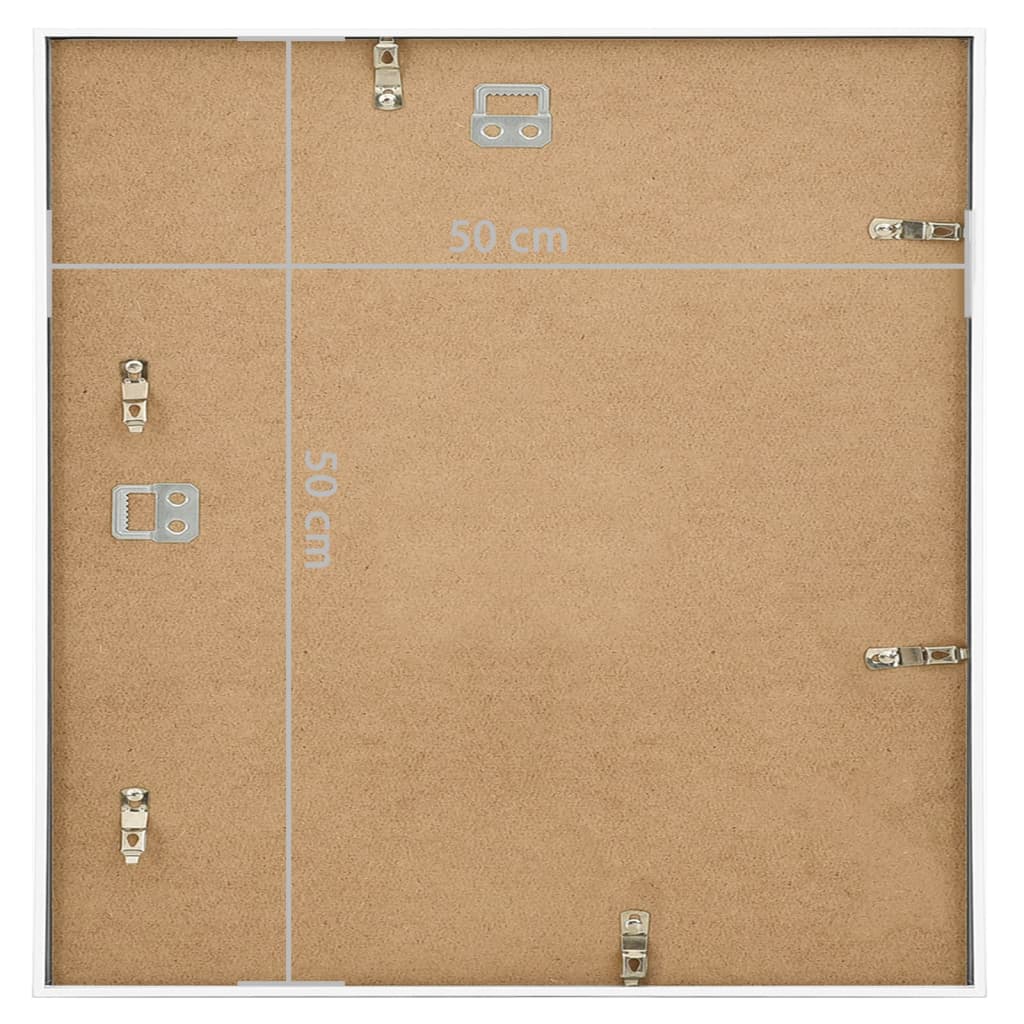 Κορνίζες Κολάζ Τοίχου 3 τεμ. Λευκές 50 x 50 εκ. MDF