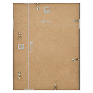 Κορνίζες Κολάζ Τοίχου 3 τεμ. Λευκές 50 x 60 εκ. MDF - Pakobazaar