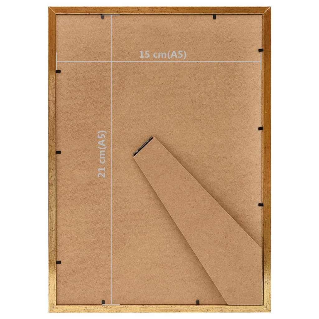 Κορνίζες Κολάζ Επιτραπέζιες 5 τεμ. Χρυσές 15 x 21 εκ. MDF