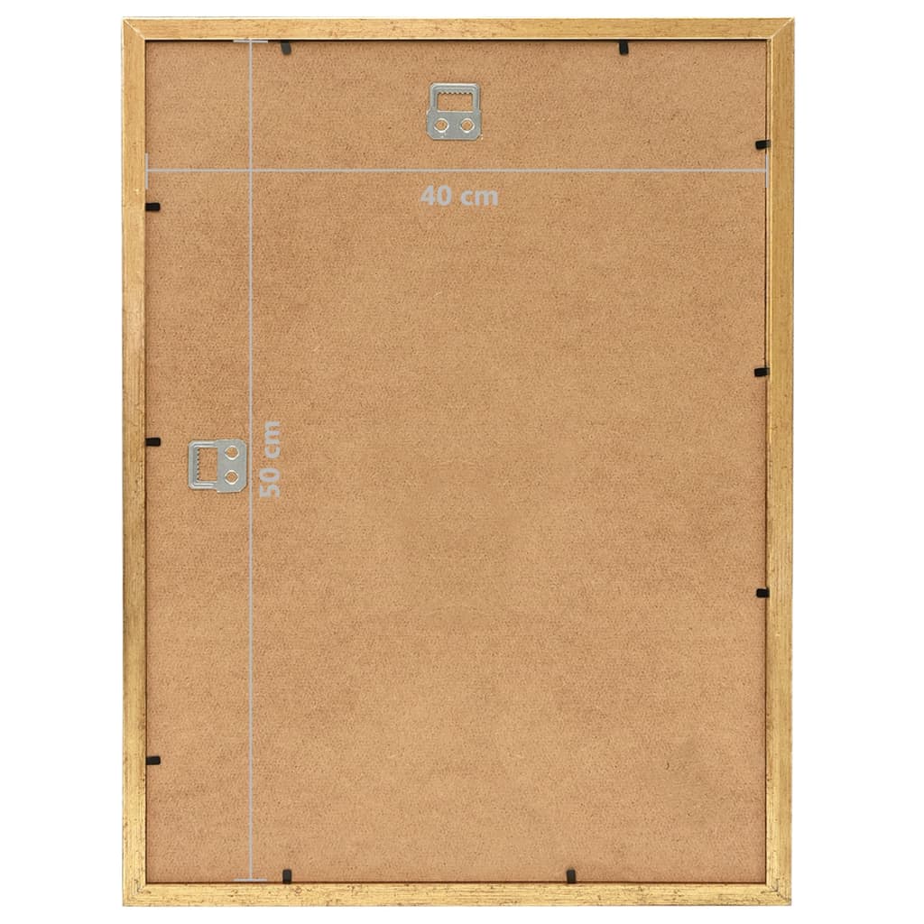 Κορνίζες Κολάζ Τοίχου 3 τεμ. Χρυσές 40 x 50 εκ. MDF