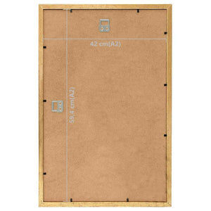 Κορνίζες Κολάζ Τοίχου 5 τεμ. Χρυσές 42 x 59,4 εκ. MDF