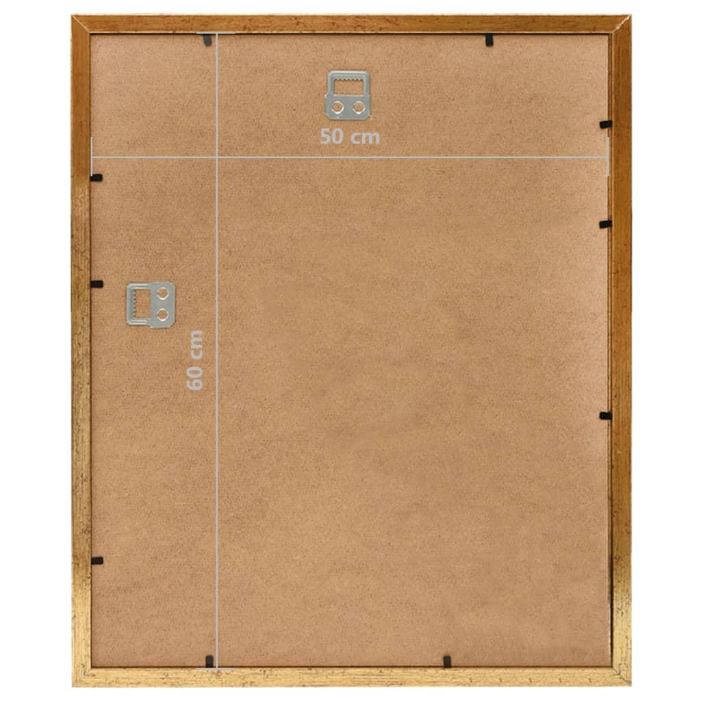 Κορνίζες Κολάζ Τοίχου 3 τεμ . Χρυσές 50 x 60 εκ. MDF - Pakobazaar