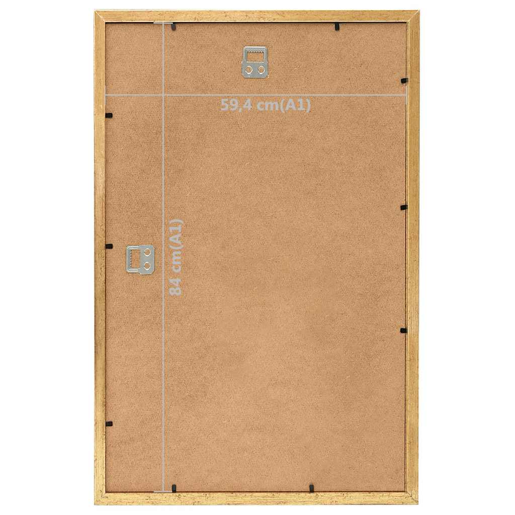Κορνίζες Κολάζ Τοίχου 3 τεμ . Χρυσές 59,4x84 εκ. MDF