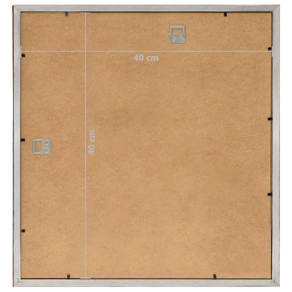 Κορνίζες Κολάζ για Τοίχο 5 τεμ. Ασημί 40 x 40 εκ. MDF