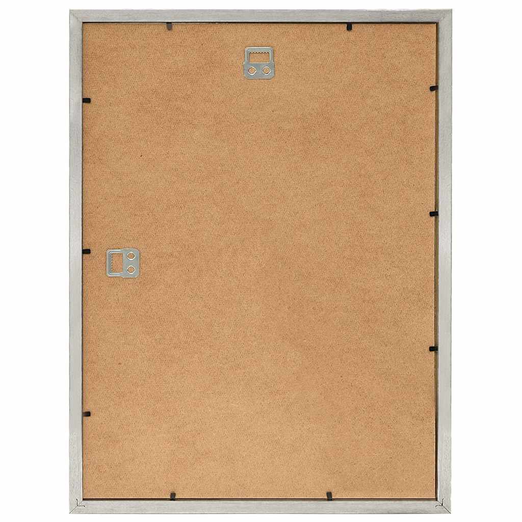 Κορνίζες Κολάζ για Τοίχο 3 τεμ. Ασημί 40 x 50 εκ. MDF - Pakobazaar