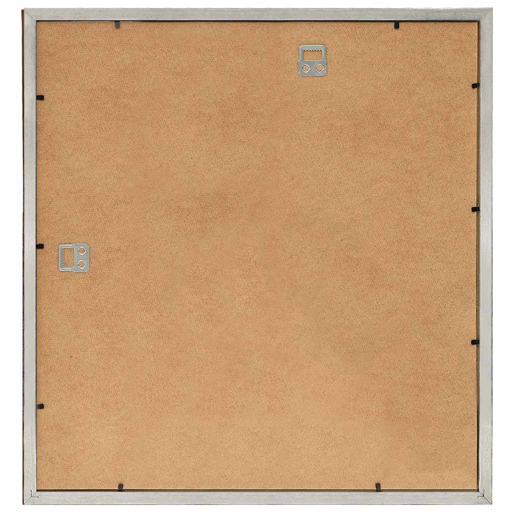 Κορνίζες Κολάζ για Τοίχο 3 τεμ. Ασημί 50 x 50 εκ. MDF