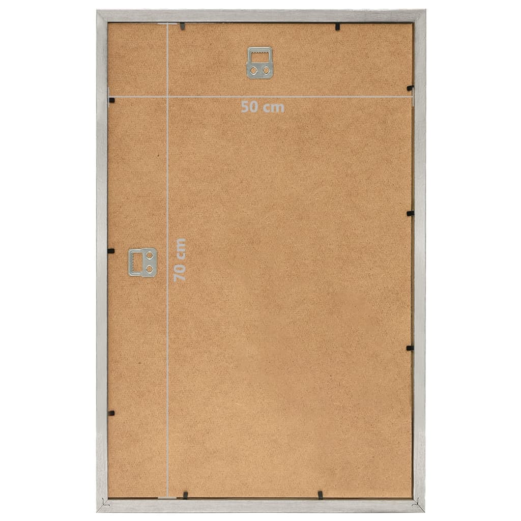 Κορνίζες Κολάζ για Τοίχο 3 τεμ. Ασημί 50 x 70 εκ. MDF