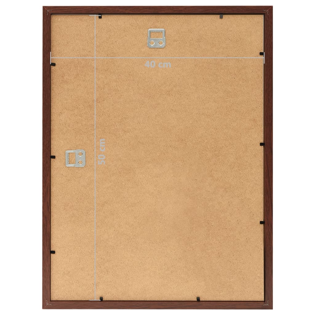 Κορνίζες Κολάζ Τοίχου 3 τεμ. Καφέ 40 x 50 εκ. MDF