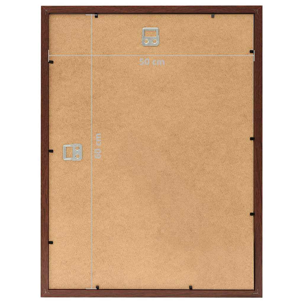 Κορνίζες Κολάζ 5 τεμ. Καφέ για Τοίχο 50 x 60 εκ. MDF