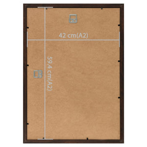Κορνίζες Κολάζ Τοίχου 3 τεμ. Μαύρες 42 x 59,4 εκ MDF - Pakobazaar