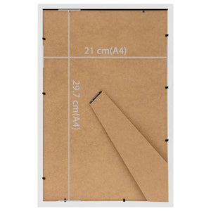 Κορνίζες Κολάζ Τοίχου 3 τεμ. Λευκές 21 x 29,7 εκ. MDF