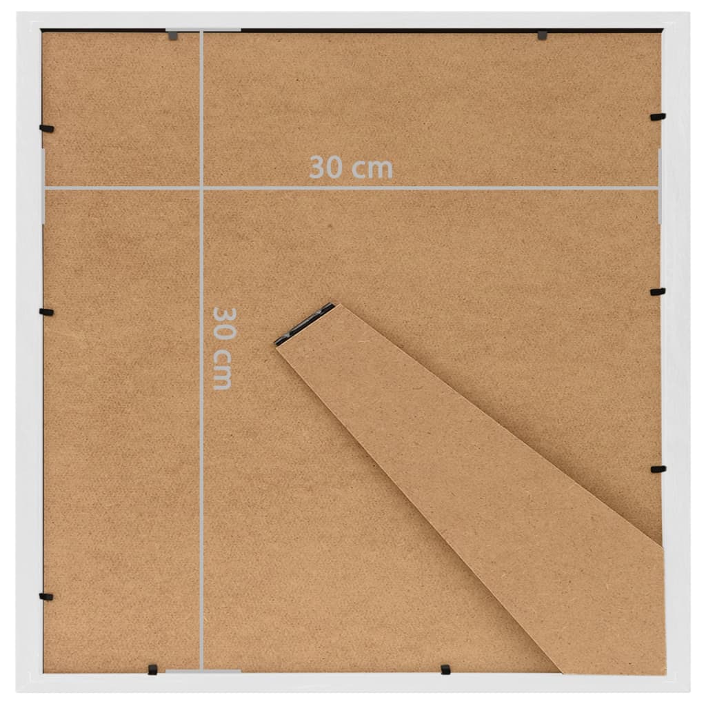 Κορνίζες Κολάζ Τοίχου 3 τεμ. Λευκές 30 x 30 εκ. MDF