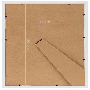 Κορνίζες Κολάζ Τοίχου 3 τεμ. Λευκές 30 x 30 εκ. MDF