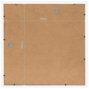 Κορνίζες Κολάζ Τοίχου 3 τεμ. Λευκές 40 x 40 εκ. MDF - Pakobazaar