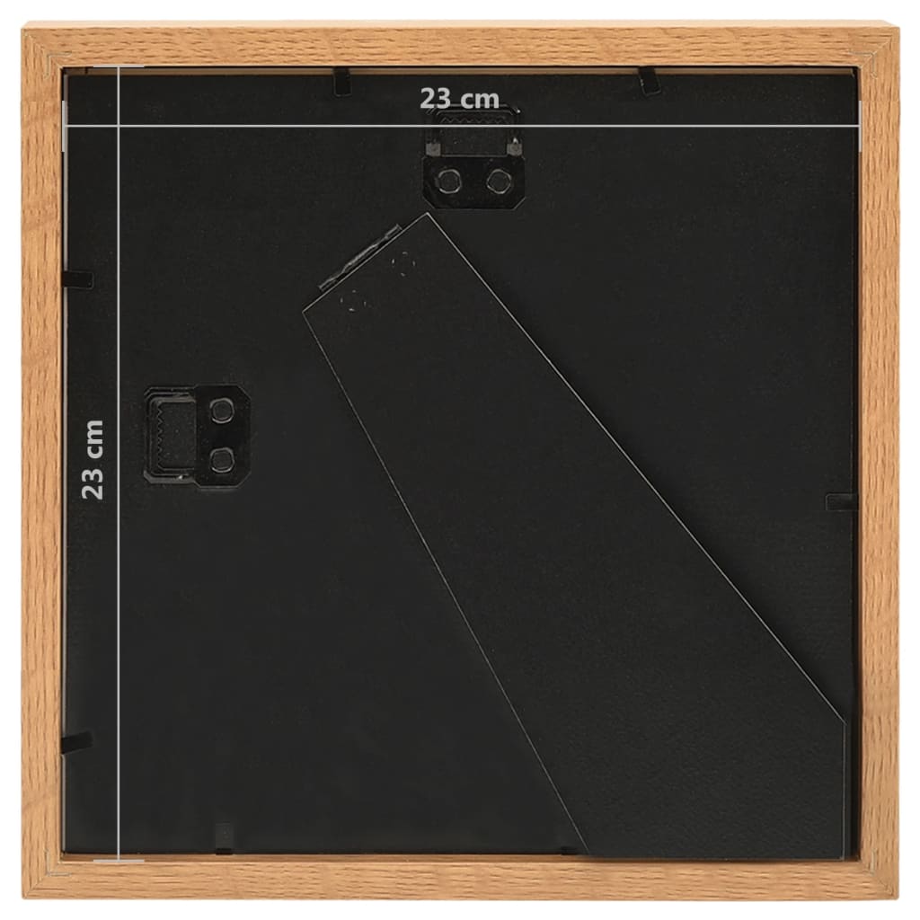 Κορνίζες 3D 3 τεμ. Δρυς 23 x 23 εκ. για Φωτογραφίες 13 x 13 εκ.