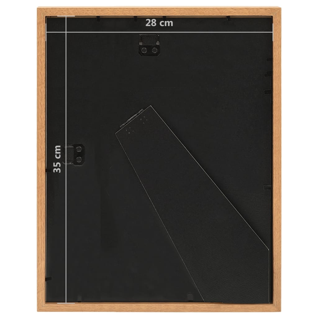 Κορνίζες 3D 3 τεμ. Δρυς 28 x 35 εκ. για Φωτογραφίες 4x(10x15εκ)
