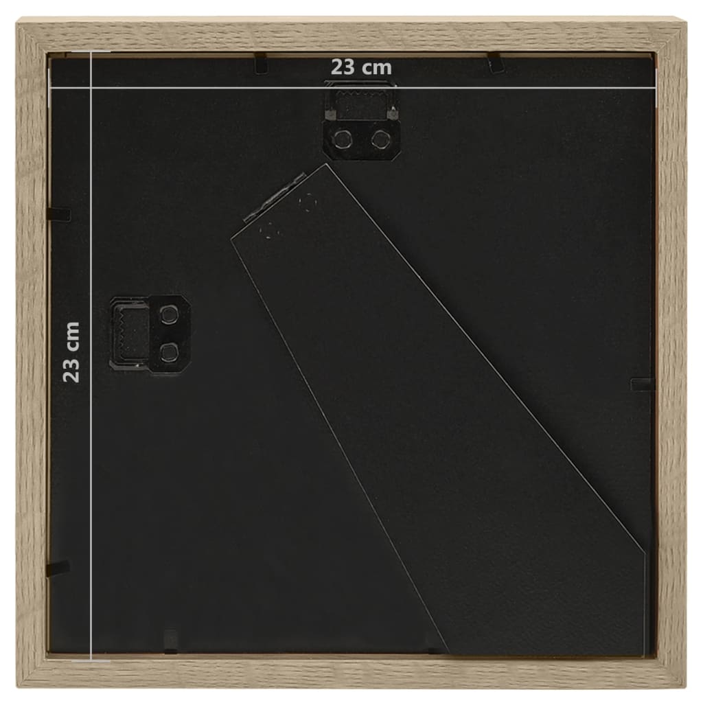 Κορνίζες 3D 3 τεμ. Σκ. Ξύλο 23x23 εκ. για Φωτογραφίες 13x13 εκ.