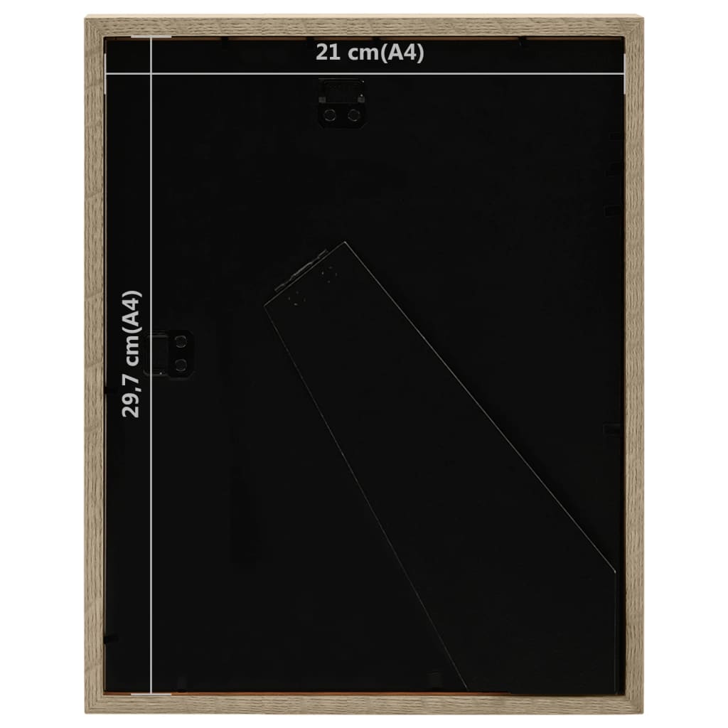 Κορνίζες 3D 5 τεμ. Σκ. Ξύλο 21x29,7 εκ για Φωτογραφίες 15x20 εκ - Pakobazaar